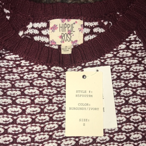 NWT Hippie Rose Sweater Small - Picture 5 of 5